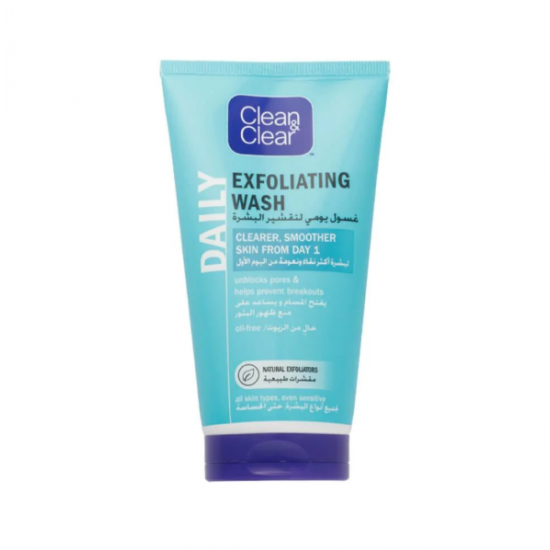 كلين اند كلير غسول يومي لتقشير الوجه - 150 مل
