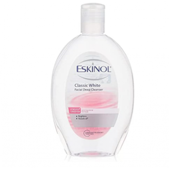 منظف الوجه العميق كلاسيك وايت لازالة الرؤوس السوداء من اسكينول 225 مل اسيميك