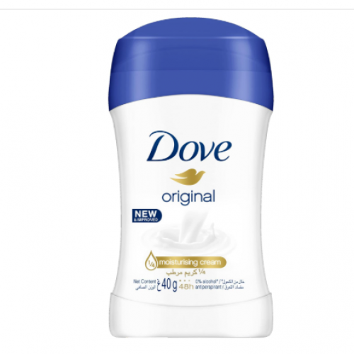 مزيل العرق دوف للنساء، مزيل عرق ستيك، حماية منعشة تدوم 48 ساعة، أصلي، خالي من الكحول، 40 جرام مزيل العرق دوف للنساء، مزيل عرق ستيك، حماية منعشة تدوم 48 ساعة، أصلي، خالي من الكحول، 40 جرام