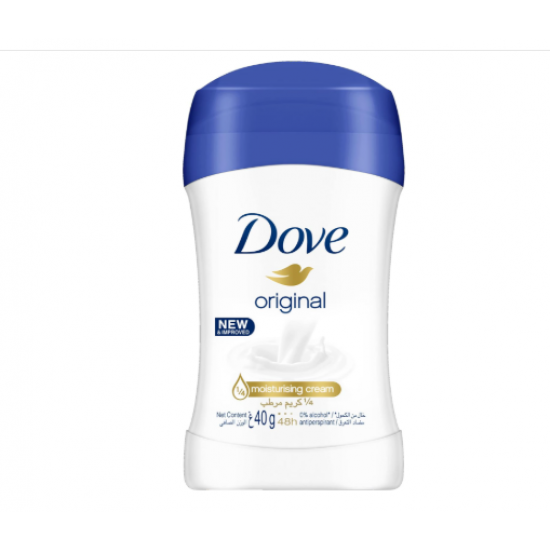  مزيل العرق دوف للنساء، مزيل عرق ستيك، حماية منعشة تدوم 48 ساعة، أصلي، خالي من الكحول، 40 جرام