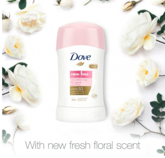  ستيك مزيل العرق ايفن تون المضاد للتعرق من دوف، يعيد البشرة تحت الابط الى لونها الطبيعي، ويجدد الزهور، لحماية 48 ساعة من العرق والرائحة، 40 غرام