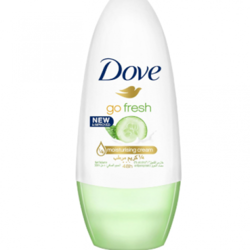 مزيل العرق جو فريش رول اون مضاد للتعرق للحماية لمدة 48 ساعة من دوف، الخيار والشاي الاخضر، خال من الكحول مع نصف كريم مرطب، 50 مل مزيل العرق جو فريش رول اون مضاد للتعرق للحماية لمدة 48 ساعة من دوف، الخيار والشاي الاخضر، خال من الكحول مع نصف كريم مرطب، 50 مل