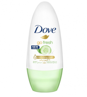  مزيل العرق جو فريش رول اون مضاد للتعرق للحماية لمدة 48 ساعة من دوف، الخيار والشاي الاخضر، خال من الكحول مع نصف كريم مرطب، 50 مل
