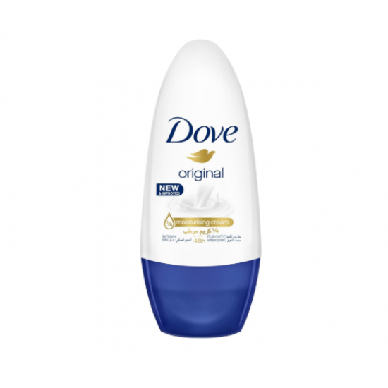 مزيل عرق رول اون مضاد للتعرق للنساء من دوف للحماية المنعشة لمدة 48 ساعة، اصلي خال من الكحول، 50 مل مزيل عرق رول اون مضاد للتعرق للنساء من دوف للحماية المنعشة لمدة 48 ساعة، اصلي خال من الكحول، 50 مل