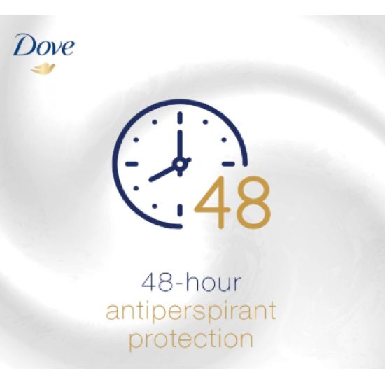  مزيل العرق رول اون مضاد للتعرق من دوف، لحماية 48 ساعة، بودرة ناعمة، خالية من الكحول مع نصف كريم مرطب، 50 مل