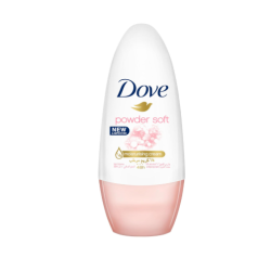 Antiperspirant roll-on deodorant from Dove, for 48-hour protection, soft powder, alcohol-free with half a moisturizing cream, 50 ml