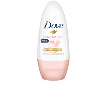  مزيل العرق رول اون مضاد للتعرق من دوف، لحماية 48 ساعة، بودرة ناعمة، خالية من الكحول مع نصف كريم مرطب، 50 مل