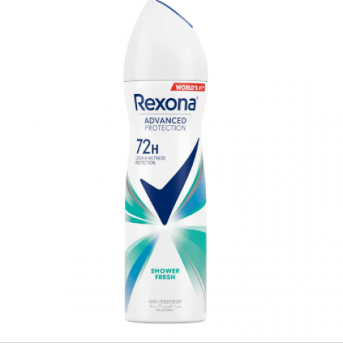 بخاخ مضاد للتعرق للنساء من ريكسونا، يمنحك حماية ٧٢ ساعة رايحة العرق والبلل، شاور فريش، مزوّد بتقنية موشن سينس، ١٥٠ مل بخاخ مضاد للتعرق للنساء من ريكسونا، يمنحك حماية ٧٢ ساعة رايحة العرق والبلل، شاور فريش، مزوّد بتقنية موشن سينس، ١٥٠ مل