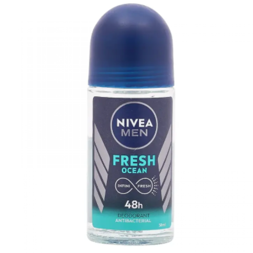 نيفيا مزيل عرق رول رجالي فرش اوشن 50 مل نيفيا مزيل عرق رول رجالي فرش اوشن 50 مل