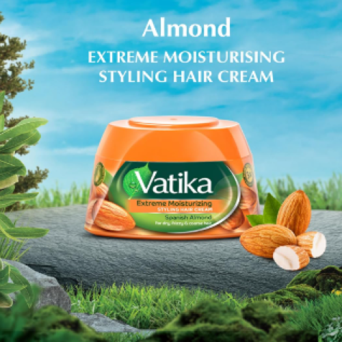 Vatika Naturals super moisturizing almond hair cream - 210 ml