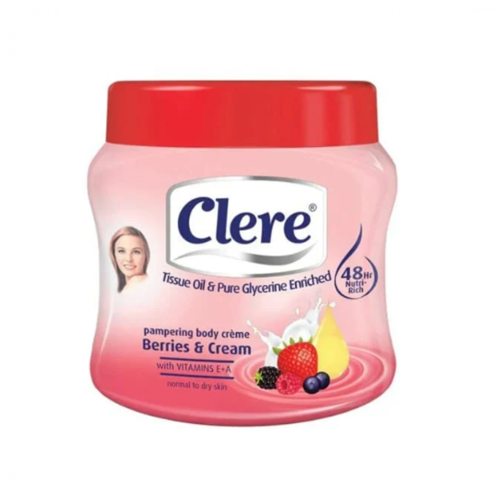 كريم الجسم بالتوت والكريمة من كلير - 500مل كريم الجسم بالتوت والكريمة من كلير - 500مل