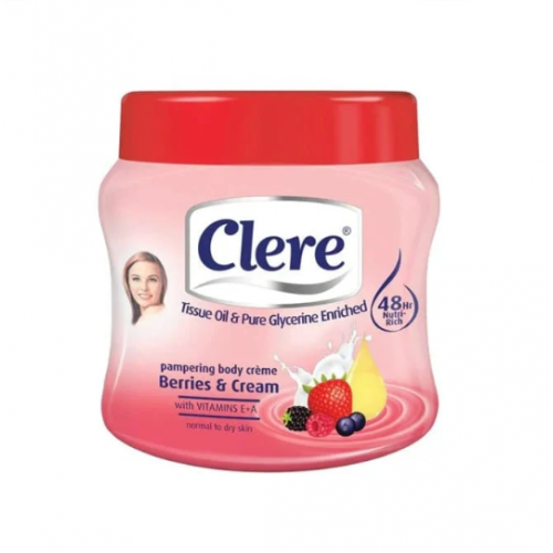 كريم الجسم بالتوت والكريمة من كلير - 500مل كريم الجسم بالتوت والكريمة من كلير - 500مل