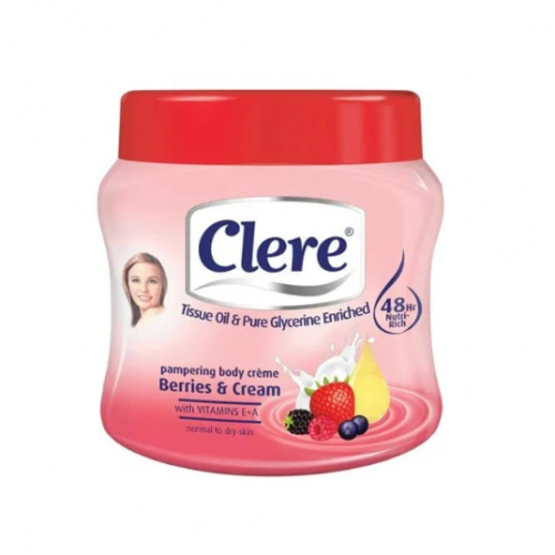 كريم الجسم بالتوت والكريمة من كلير - 500مل كريم الجسم بالتوت والكريمة من كلير - 500مل