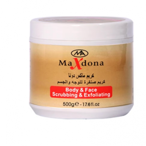 ماكس دونا مقشر للجسم والوجه 500 مل ماكس دونا مقشر للجسم والوجه 500 مل
