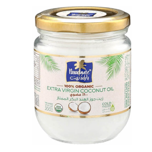 The 100% organic extra virgin coconut oil from Parashot - 200 ml