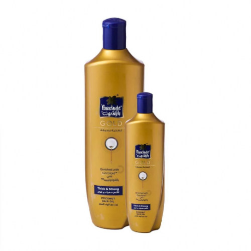 باراشوت جولد زيت جوز الهند للشعر تغذية عميقة 400 مل+ 100 مل مجانا