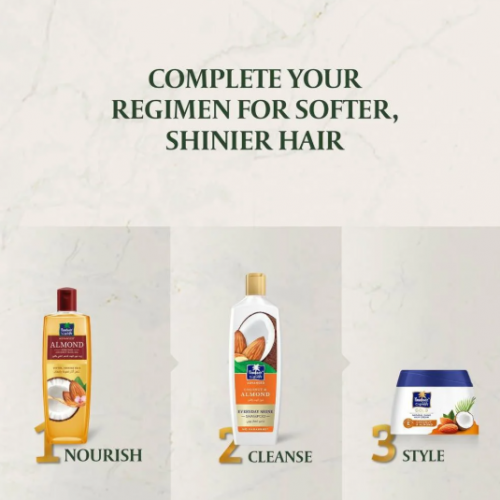 باراشوت شامبو لمعان يومي بجوز الهند واللوز - 340 مل