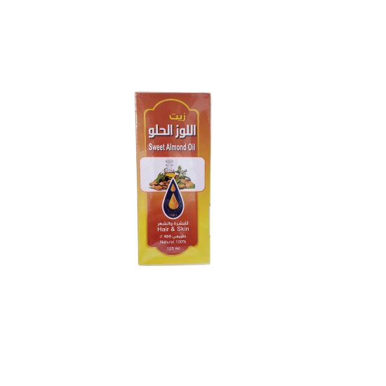 زيت اللوز الحلو 125 ملي للبشره والشعر من معاصر الاحلام للزيوت 