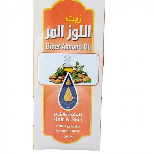 زيت اللوز المر 125 ملي من معاصر الاحلام للزيوت 