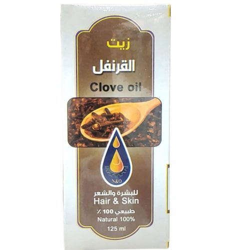 Clove oil 125 ml for the skin and hair from Masazer Al-Alam for Oils