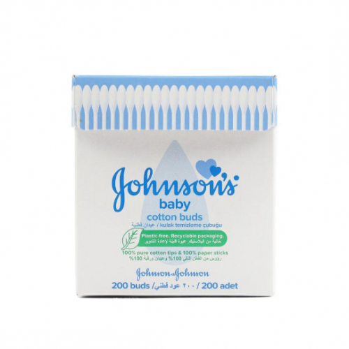 جونسون عيدان اذن قطنية للأطفال - 200 عود جونسون عيدان اذن قطنية للأطفال - 200 عود