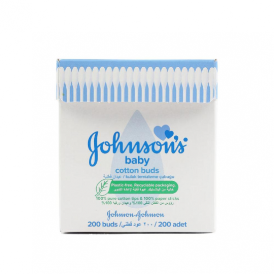 جونسون عيدان اذن قطنية للأطفال - 200 عود جونسون عيدان اذن قطنية للأطفال - 200 عود