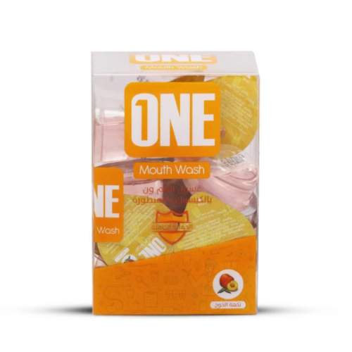 One mouthwash in advanced peach-flavored capsules - 20 x 15 ml