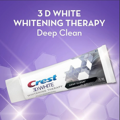 كريست معجون أسنان 3D وايت تنظيف عميق مع الفحم - 75 مل