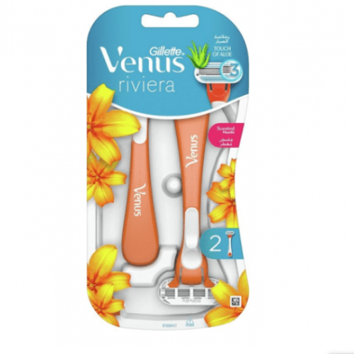 AI38 | Gillette Venus Comfort Riviera shaving tool - 2 pieces with aloe extract/scented handle