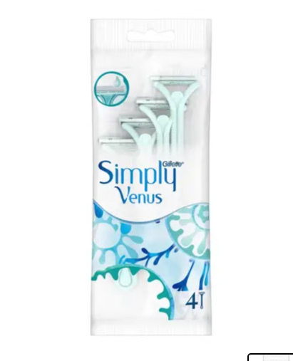 جيليت سيمبلي فينوس 4 حبات