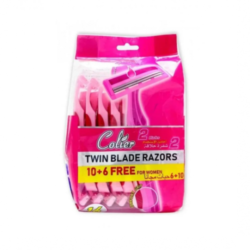 امواس كولير احاديه الاستخدام 2 شفره 10+6 حبات