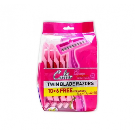 امواس كولير احاديه الاستخدام 2 شفره 10+6 حبات