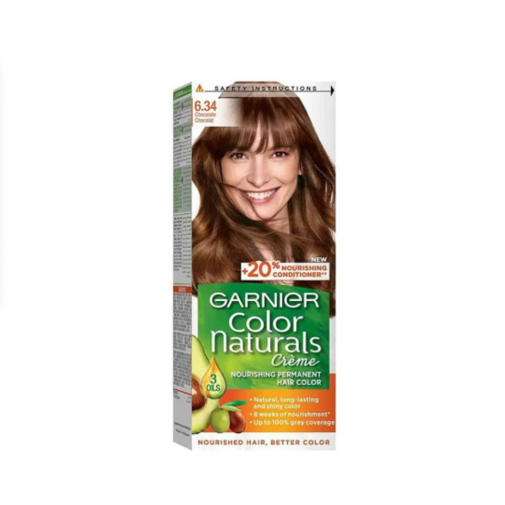 غارنييه كولور ناتشورالز صبغة شعر - بني شوكولاتة 6.34 غارنييه كولور ناتشورالز صبغة شعر - بني شوكولاتة 6.34