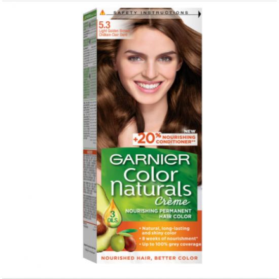غارنييه كولر ناتورلز بني فاتح ذهبي 5.3 صبغة شعر