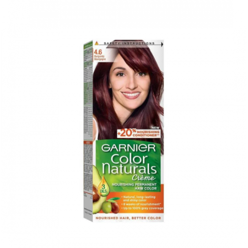 غارنييه كولور ناتشورالز صبغة شعر - برغندي 4.6 غارنييه كولور ناتشورالز صبغة شعر - برغندي 4.6