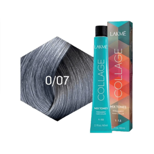 Lakme Collage Clear Hair Dye - Mix Tones Silver - 0/07