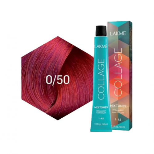 لاكمي كولاج كلير صبغة شعر - ميكس تون أحمر 0/50 لاكمي كولاج كلير صبغة شعر - ميكس تون أحمر 0/50