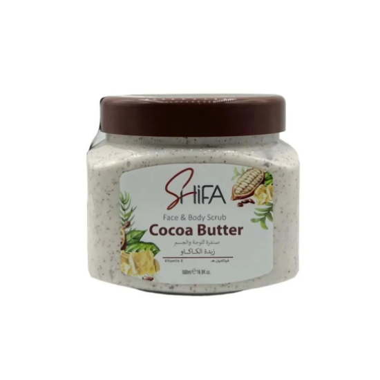 Shefa sandpaper for face and body with cocoa butter -300 ml