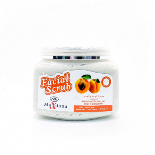 صنفره المشمش للوجه والجسم من ماكس دونا 500جرام صنفره المشمش للوجه والجسم من ماكس دونا 500جرام