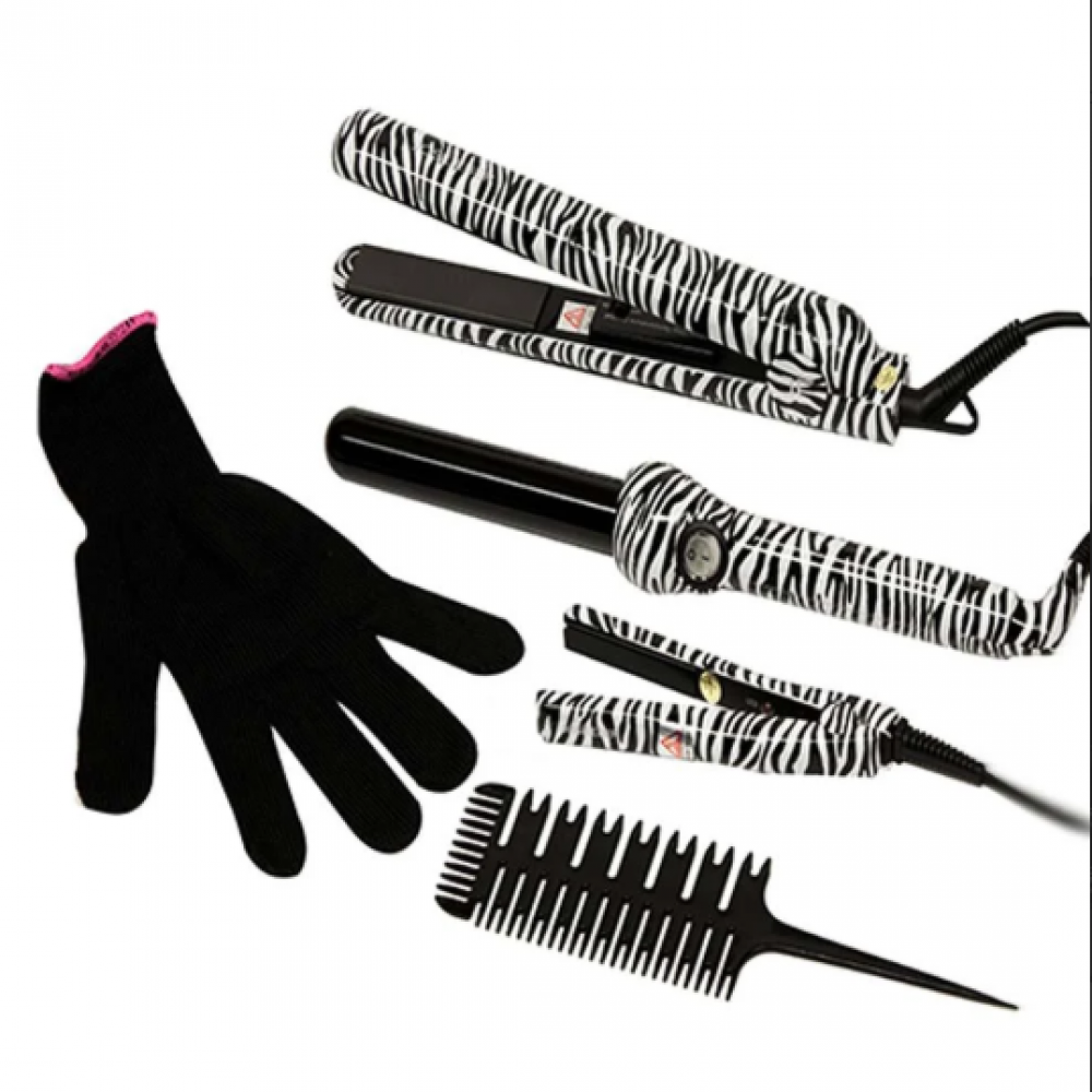 جوسي ايبر مجموعة تصفيف الشعر - 19ملم - وردي زيبرا جوسي ايبر مجموعة تصفيف الشعر - 19ملم - وردي زيبرا