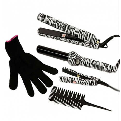 جوسي ايبر مجموعة تصفيف الشعر - 19ملم - وردي  زيبرا