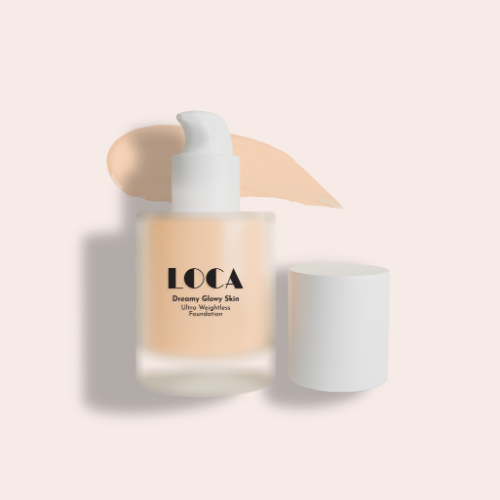 Luca foundation cream with a light texture for radiant skin. Latte .01.