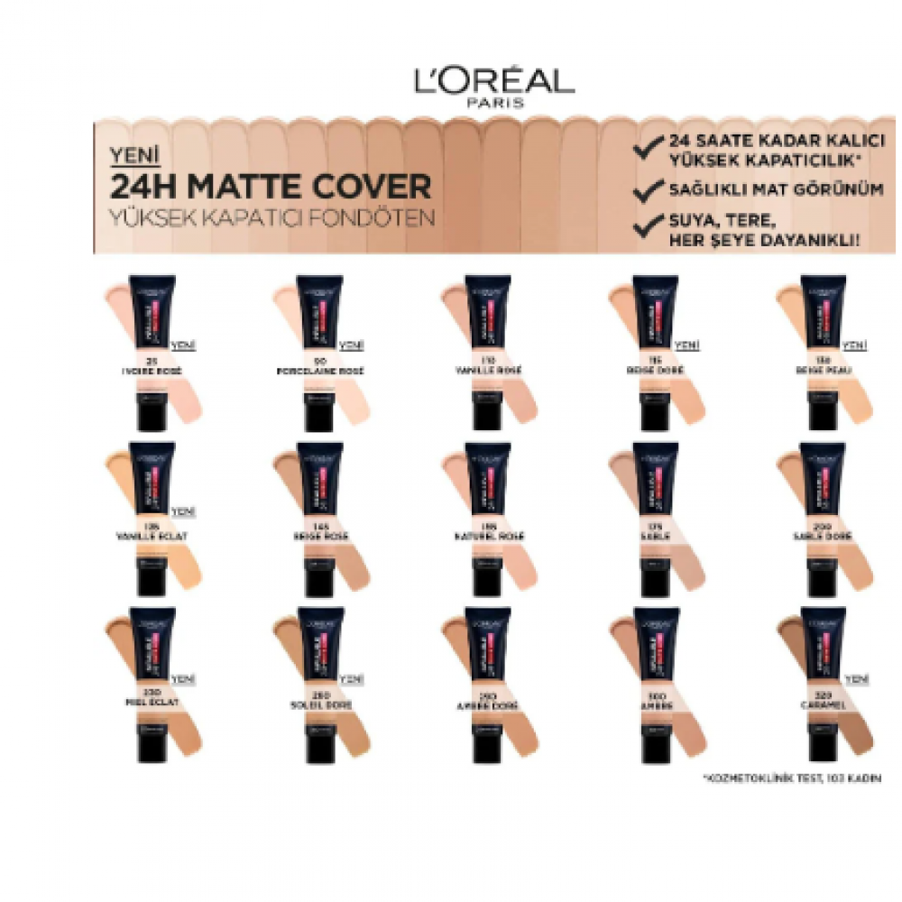 كريم اساس انفاليبل مات من لوريال باريس -GLODEN BEIGE 115