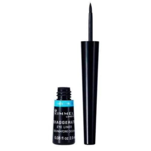 Rimmel London Exaggerite Waterproof Liquid Eyeliner, black 003