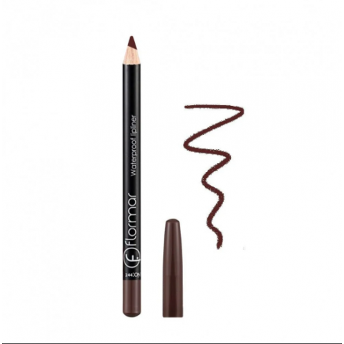 محدد شفاه مضاد للماء من فلورمار - Flormar Waterproof Lipliner 244 Chocolate Fondue