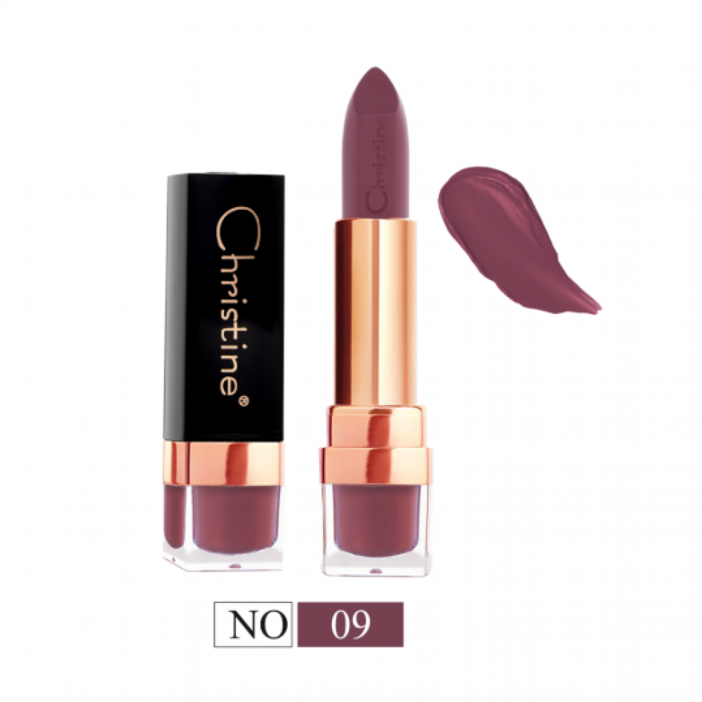 احمر الشفاه مطفي توت 3 رقم 09 من كرستين CH-020