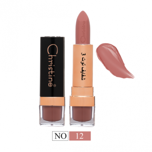 احمر الشفاه مطفي توت 3 رقم 12 من كرستين CH-020