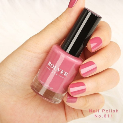 Blufir salmon pink nail polish 611