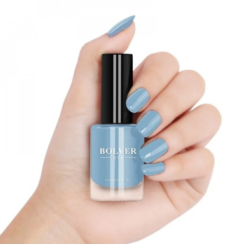Cool sky blue manicure Bolver - glossy bolver - 615