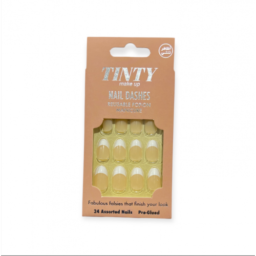 تنتي ميك اب طقم اظافر لاصقة 24 قطعة درجة ms18 تنتي ميك اب طقم اظافر لاصقة 24 قطعة درجة ms18